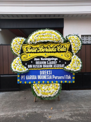 Papan Bunga Duka di Srondol Wetan